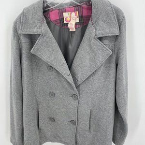 OP GRAY BUTTON DOWN OVER COAT